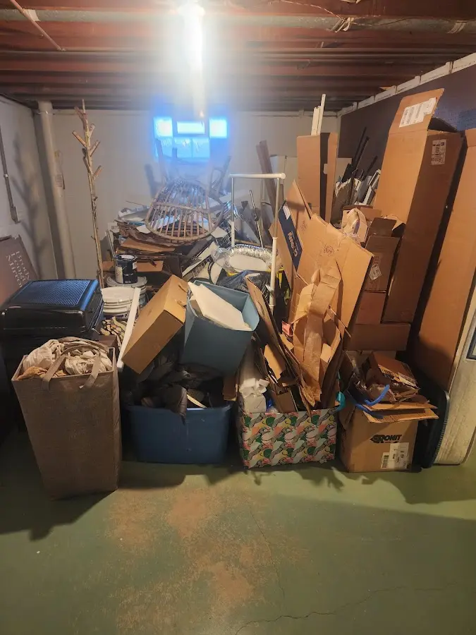 Roll-off dumpster container at job site for Roll Off Dumpster Rental in Trophy Club